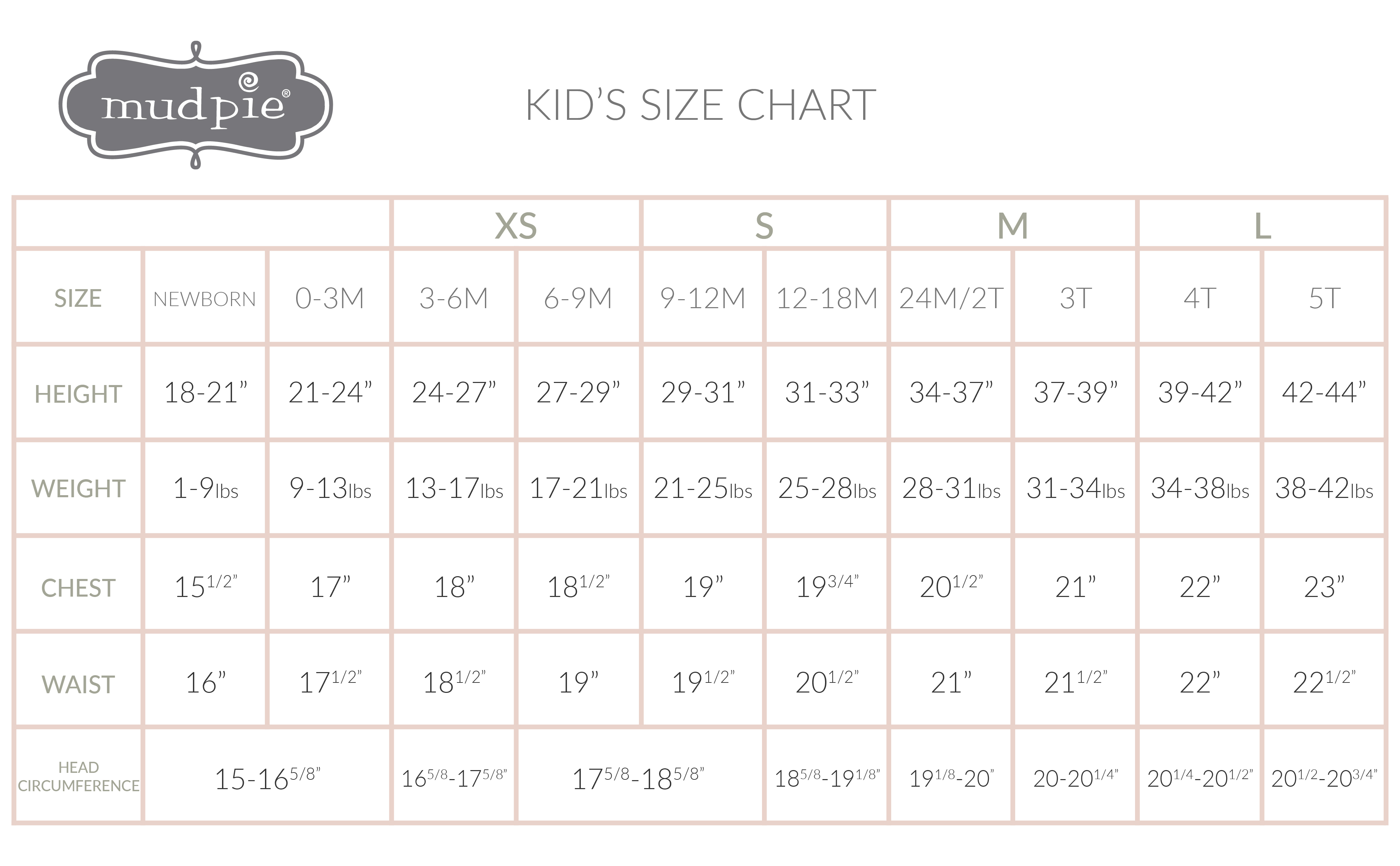 Dc Kids Size Chart